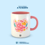 TAZA CERÁMICA INTERIOR Y ASA DE COLOR DE 11 OZ