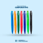 LAPICERO DE PLASTICO TINTA AZUL