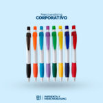 LAPICERO DE PLASTICO TINTA AZUL