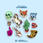 STICKER TROQUELADOS CON BORDE BLANCO