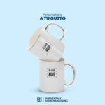 TAZA BORDE Y ASA DORADA DE 15 OZ