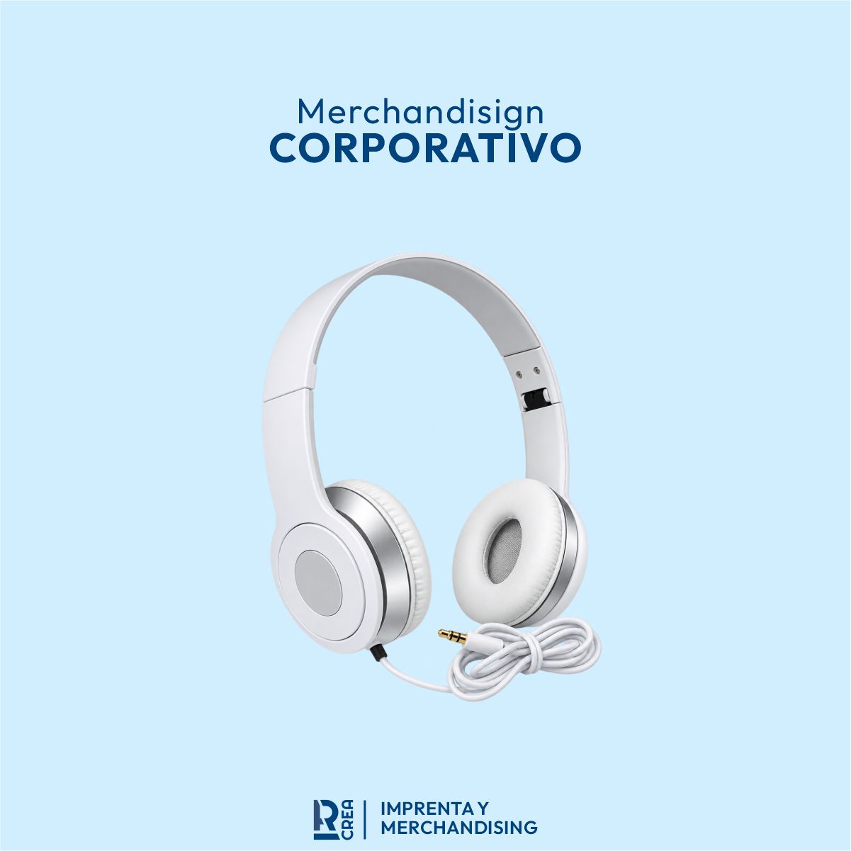 AUDÍFONO VINCHA BLANCO CON PLATEADO AUDÍFONO VINCHA BLANCO CON PLATEADO - Imagen 1