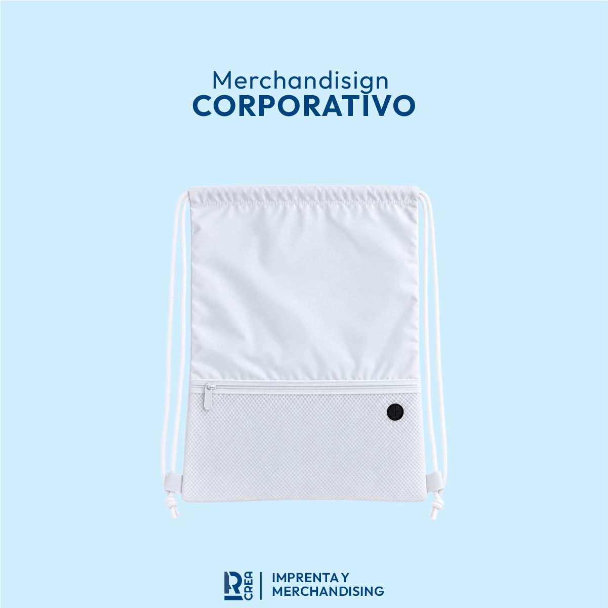 BOLSIMOCHILA DE NYLON CON CORDONES blanco BOLSIMOCHILA DE NYLON CON CORDONES - Imagen 1
