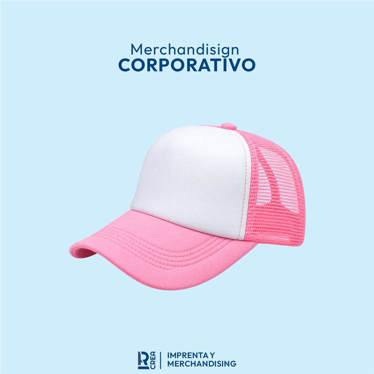 GORRO TRUCKER SUBLIMABLE rosa GORRO TRUCKER SUBLIMABLE - Imagen 1