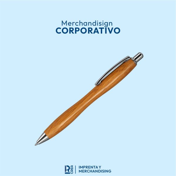 LAPICERO DE MADERA CON CLIP METÁLICO
