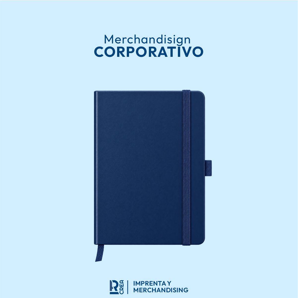 LIBRETA A6 azul LIBRETA A6 CORPORATIVA - Imagen 1