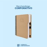 LIBRETA ECOLÓGICA KRAFT ANILLADA CON LAPICERO