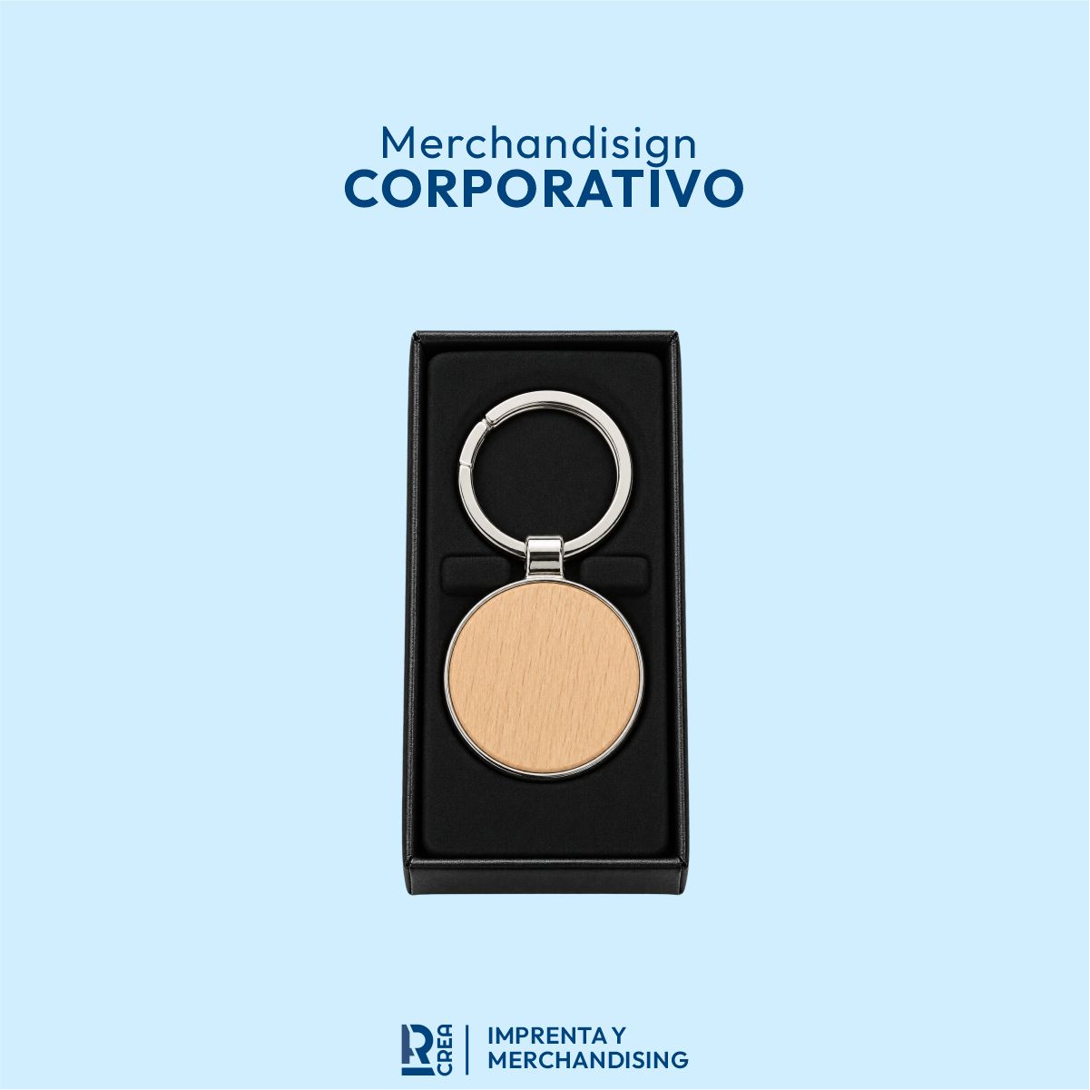 LLAVERO DE MADERA CIRCULAR LLAVERO DE MADERA CIRCULAR - Imagen 1