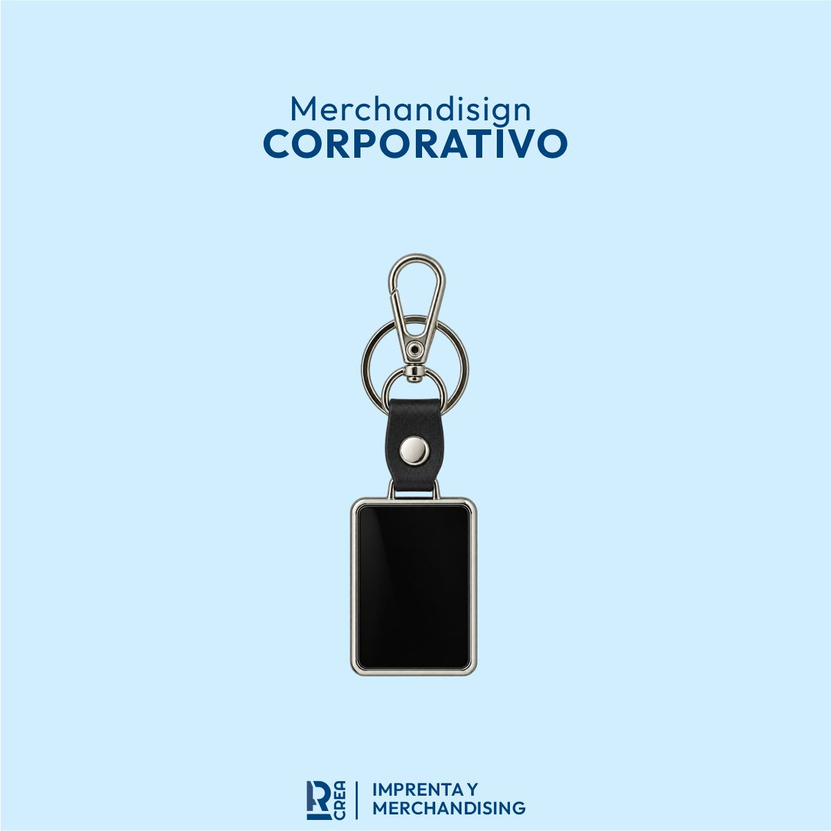 LLAVERO METÁLICO CUADRADO CON ARO LLAVERO METÁLICO CUADRADO CON ARO - Imagen 1