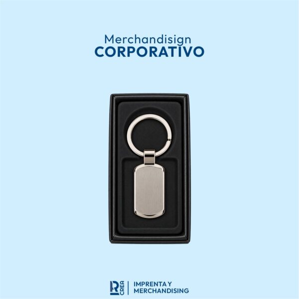 LLAVERO METÁLICO OVALADO