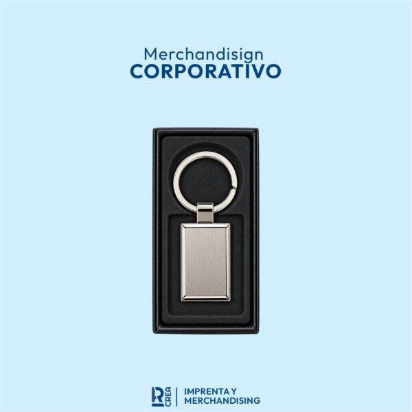 LLAVERO METÁLICO RECTANGULAR