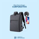 MOCHILA PORTA LAPTOP CON ACCESORIO PARA CARGADOR - Imagen 2