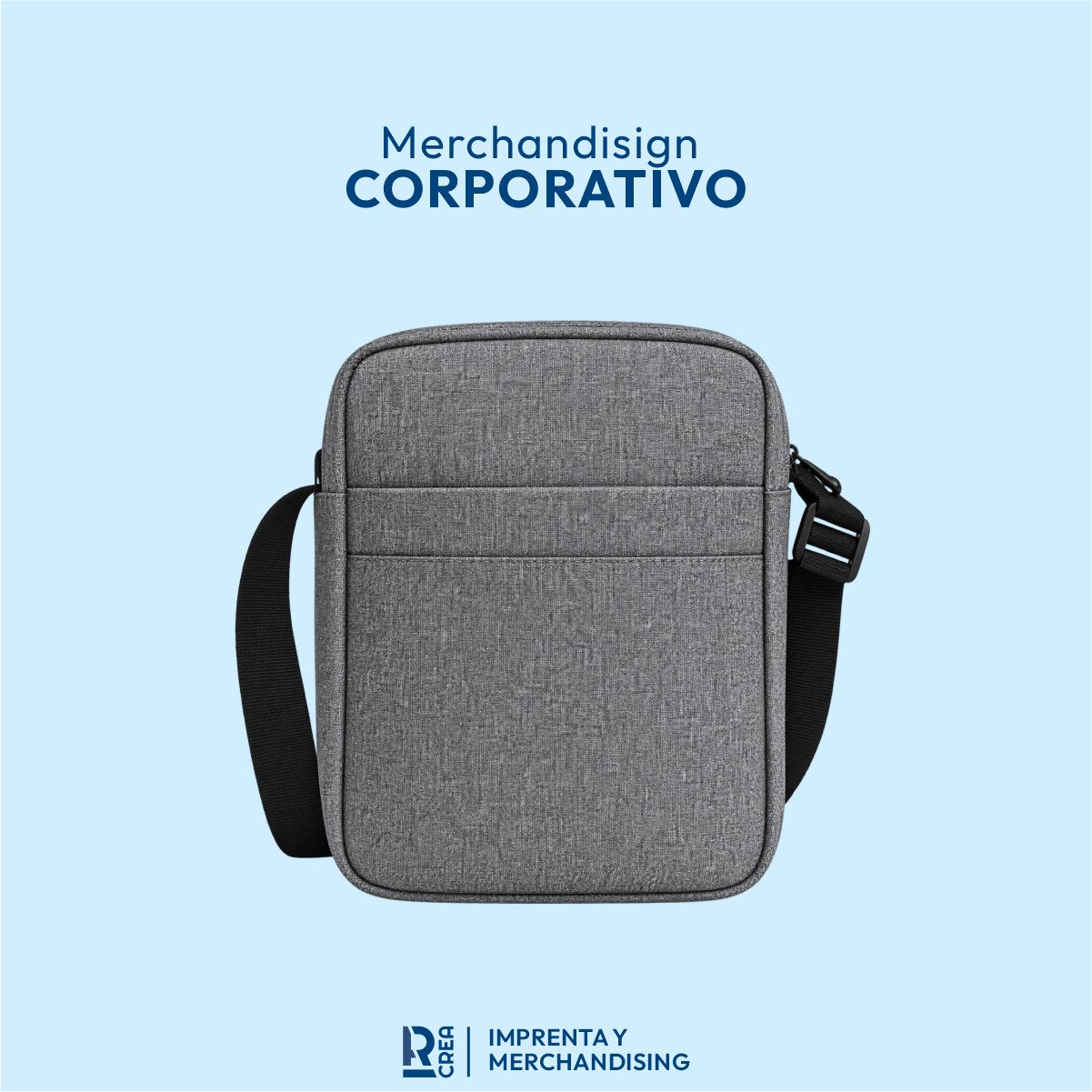 MORRAL PREMIUM DE NYLON TEXTURIZADO gris MORRAL PREMIUM DE NYLON TEXTURIZADO - Imagen 1