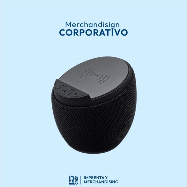 PARLANTE ANGULAR CON CARGADOR INALÁMBRICO