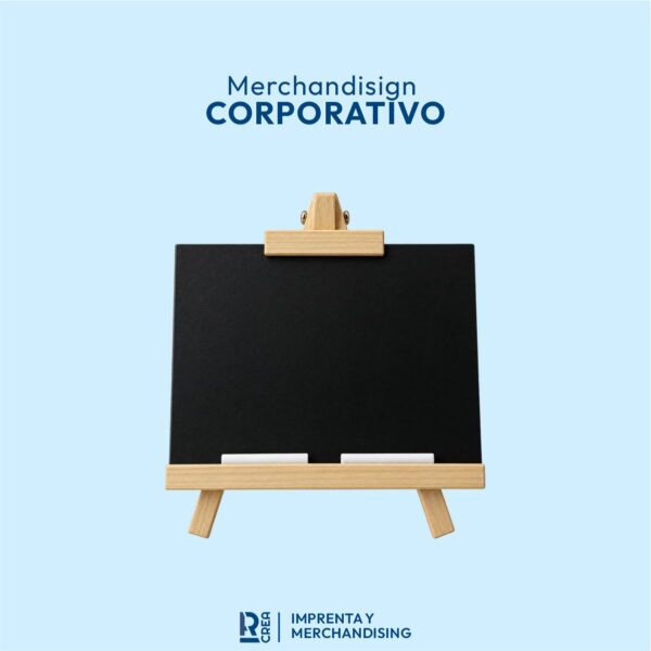 PIZARRA CON TRÍPODE DE MADERA