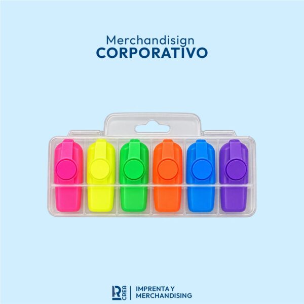 RESALTADOR DE 6 COLORES