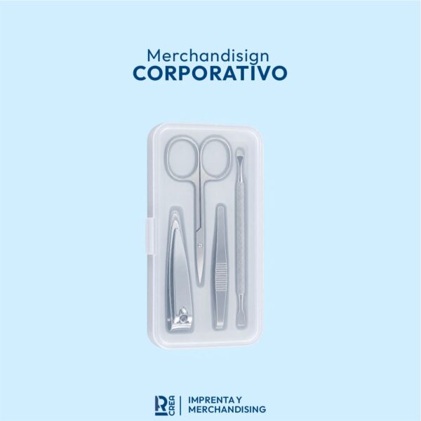 SET DE MANICURE ESTUCHE PLASTICO X 4 PIEZAS