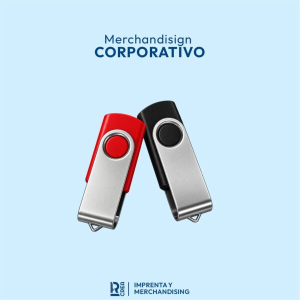 USB GIRATORIO METÁLICO 16GB