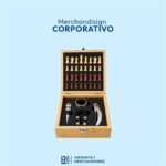 SET DE VINO CON JUEGO DE AJEDREZ EN CAJA DE MADERA